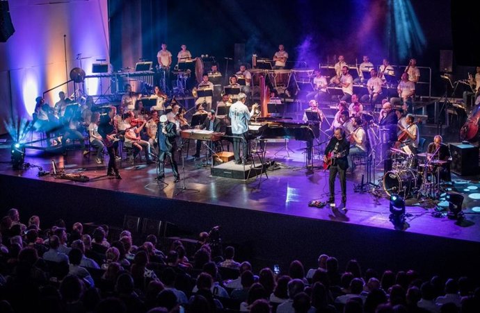 La Orquesta de Extremadura en concierto, en una imagen de archivo.
