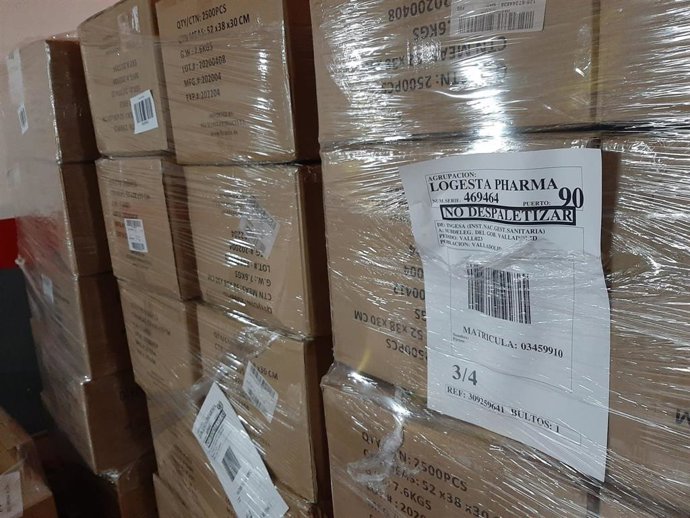 Material llegado a la Delegación del Gobierno de Castilla y León.