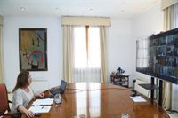 Armengol participa de la reunión telemática con Sánchez y el resto de presidentes autonómicos