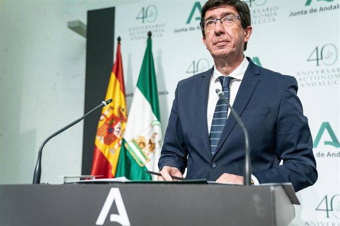 El vicepresidente de la Junta de Andalucía y consejero de Turismo, Regeneración, Justicia y Administración Local, Juan Marín