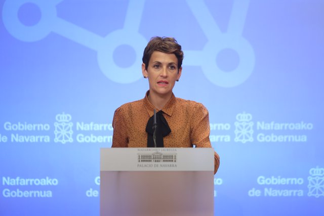 María Chivite, presidenta del Gobierno de Navarra
