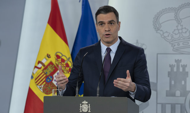 El presidente del Gobierno de España, Pedro Sánchez