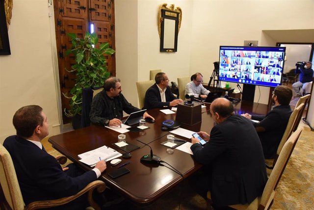 Reunión de presidentes autonómicos con Pedro Sánchez, desde el Palacio de Fuensalida de Toledo