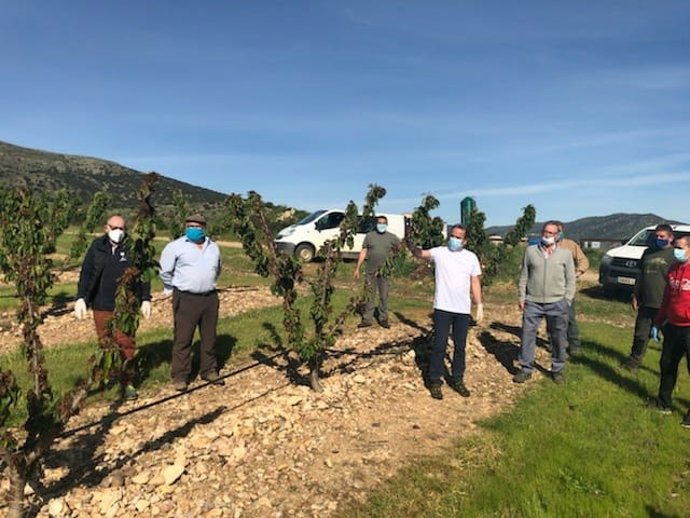 El presidente de la Diputación Provincial de Zaragoza (DPZ), Juan Antonio Sánchez Quero, visita Codos