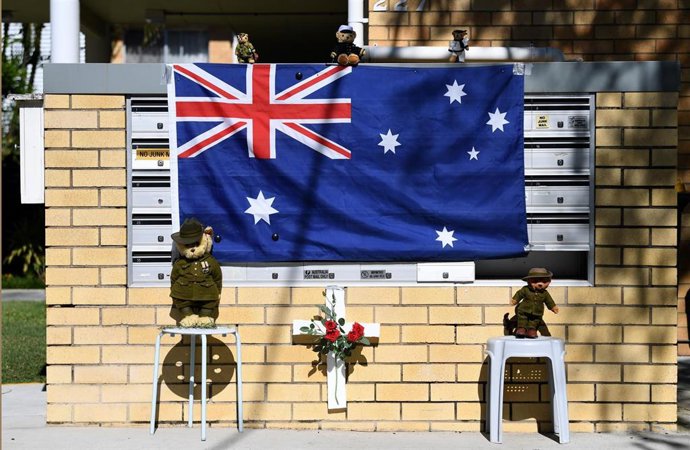 Debido a las restricciones impuestas durante la pandemia del Covid-19, las celebraciones por el Día de Anzac, en el que se recuerdan a los militares del país caídos en servicio, no se han permitido por primera vez en más de un siglo.