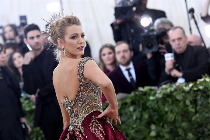 Actor Blake Lively attends the Heavenly Bodies: Fashion & The Catholic Imagination Costume Institute Gala at The Metropolitan Museum of Art on May 7, 2018