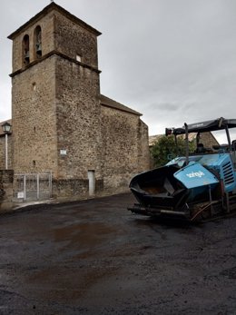 Pavimentación de la plaza de la Iglesia en Jaca