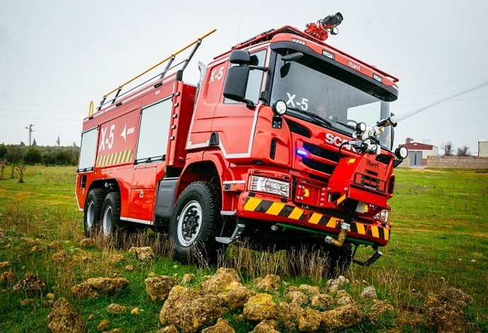 Camión autoextintor de Scania
