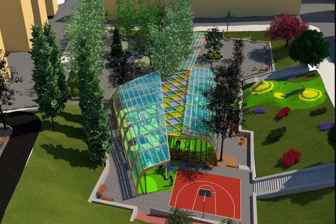 Fotomontaje del parque de La Floresta