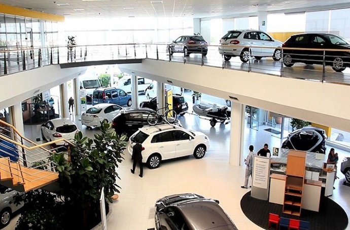 Imagen de un concesionario.