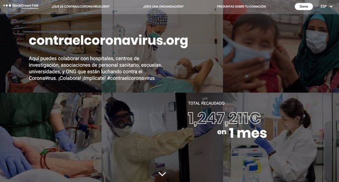 La web agrupa más de 40 iniciativas para paliar la crisis sanitaria