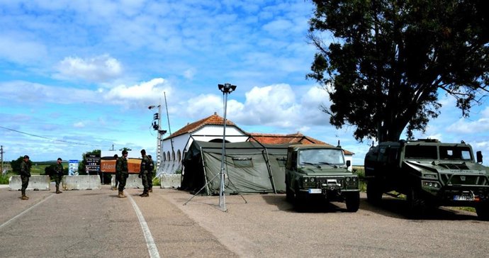 Labores de la Brigada Extremadura XI durante la crisis del coronavirus en Extremadura
