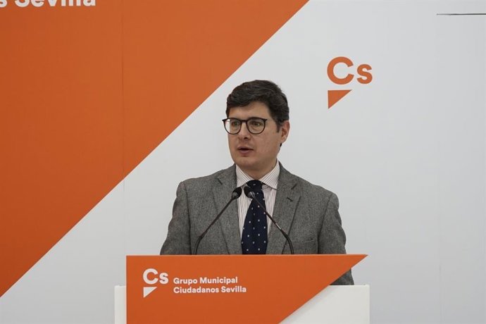 El portavoz de Ciudadanos (Cs) en el Ayuntamiento de Sevilla, Álvaro Pimentel