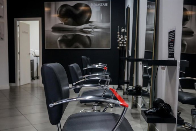 Peluquería durante estado de alarma. Archivo