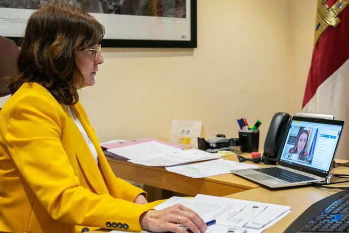 La portavoz de C-LM en la Conferencia Sectorial de Igualdad.