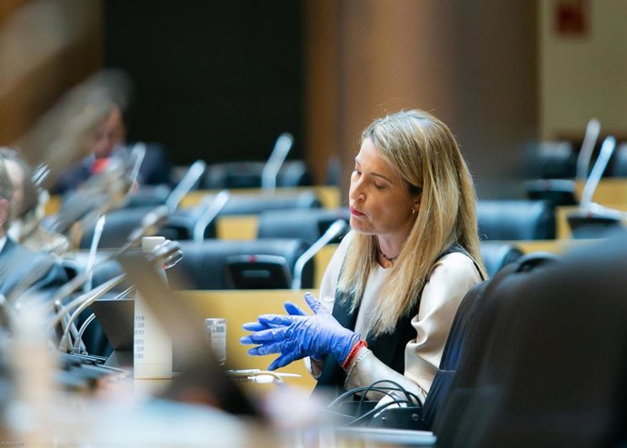 La diputada de Ciudadanos María Muñoz Vidal, durante una comisión en el Congreso
