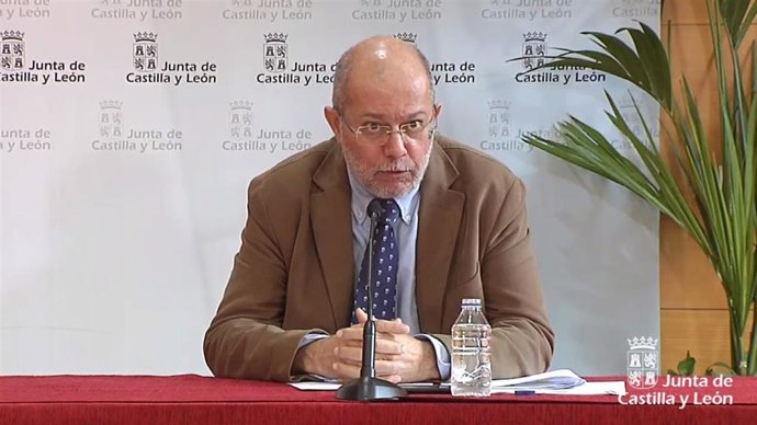 Captura de la comparecencia de Igea en la rueda de prensa de este lunes.