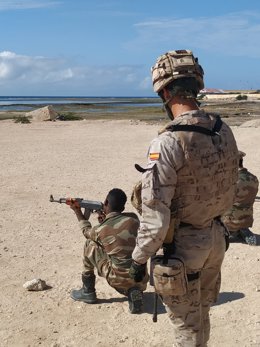 Militar español en la misión de la UE en Somalia