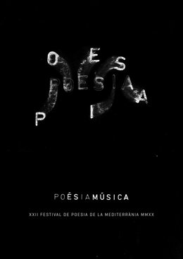 Cartel del XXII Festival de Poesia de la Mediterrnia