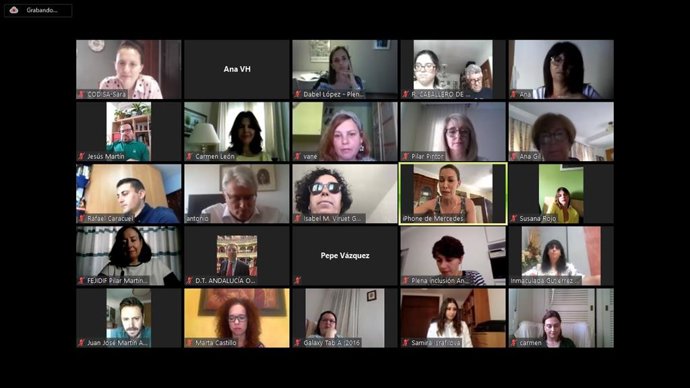 Cermi Andalucía ha celebrado una videoconferencia con la Comisión sobre la Discapacidad del Parlamento de Andalucía en el Día de los Derechos de las Personas con Discapacidad. 