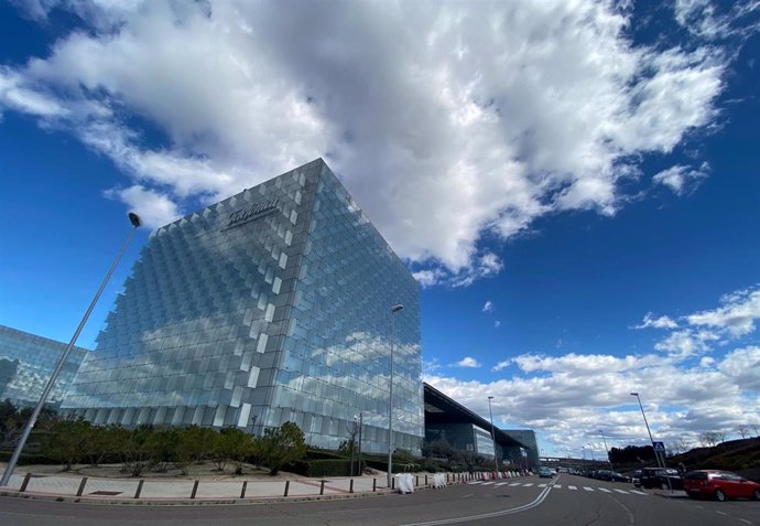 Edificio donde se encuentra la sede de Telefónica ubicada en Ronda de la comunicación, Madrid (España), a 6 de marzo de 2020.