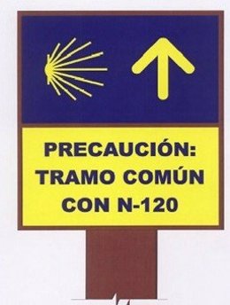 Nueva señalización en el Camino de Santiago.