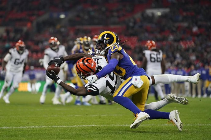 Imagen del partido entre los Cincinnati Bengals y Los Angeles Rams celebrado en Wembley en 2019