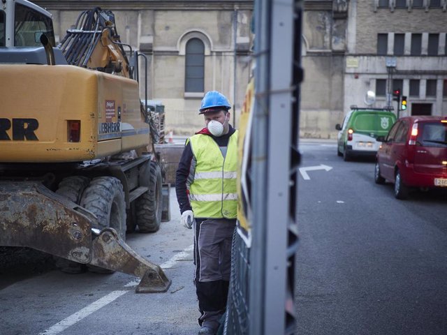 Un trabajador de la construcción