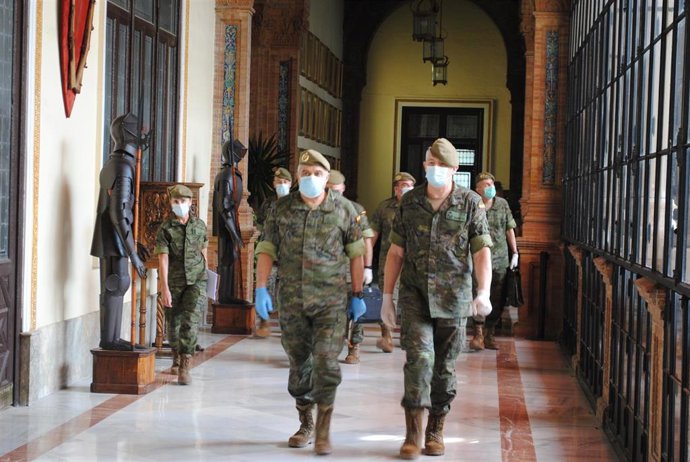 Reunión en la Capitanía General de Sevilla