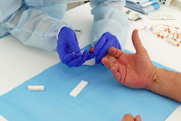 Toma de muestra para estudio de seroprevalencia