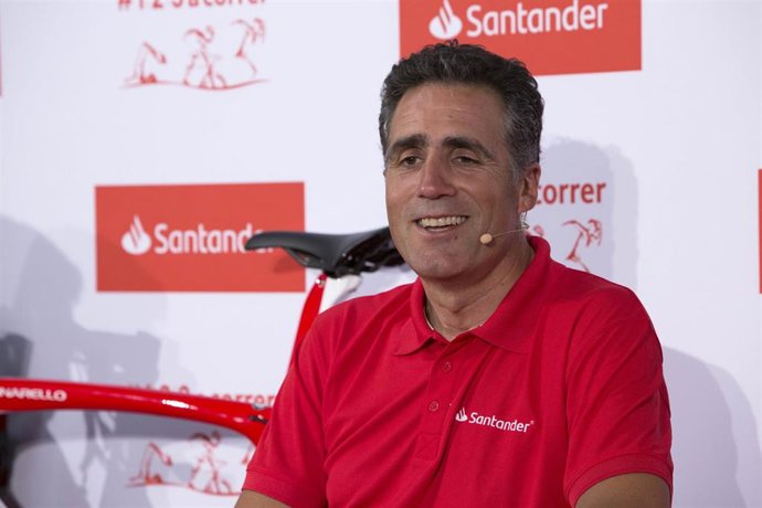 El exciclista español Miguel Indurain