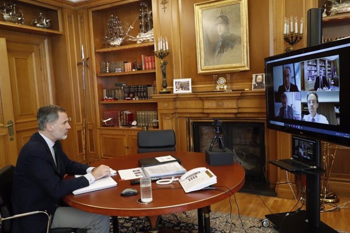 El Rey, en videoconferencia con responsables del Cercle d'Economia