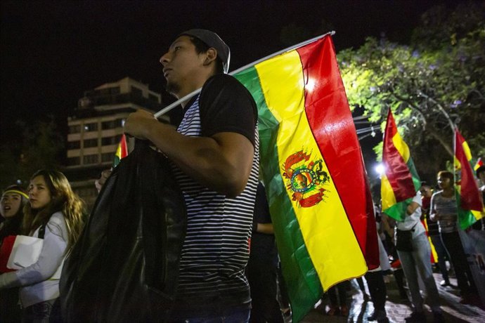 Protesta en Cochabamba tras las elecciones de 2019