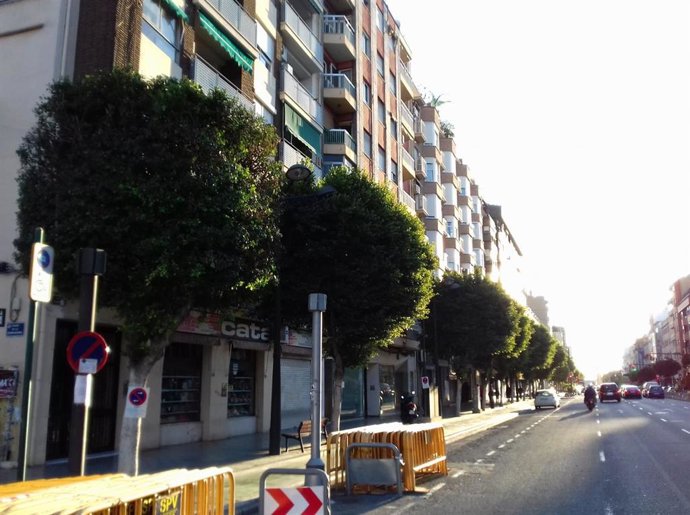 Avenida del Puerto de Valncia.