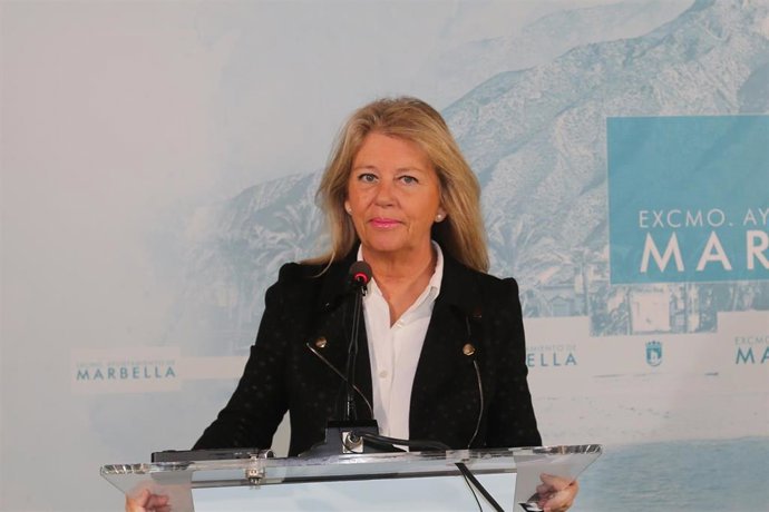 La alcaldesa de Marbella, Ángeles Muñoz