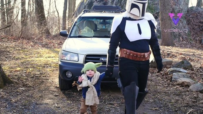 Esta pareja anuncia la llegada de un nuevo bebé protagonizando un vídeo inspirado en la serie The Mandalorian