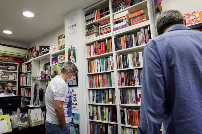 Imagen del interior de la librería Berkana, en Madrid 