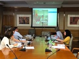 Encuentro bilateral entre el ministro de Sanidad, alvador Illa, y el consejero extremeño, José María Vergeles