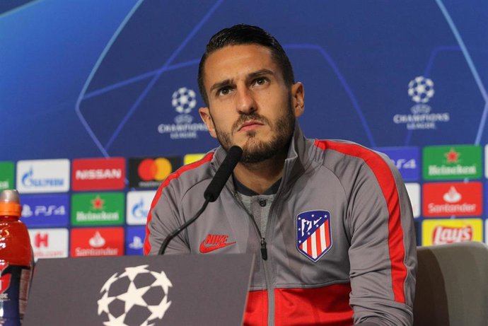 Koke atiende a los medios antes de un partido de Champions | ARCHIVO