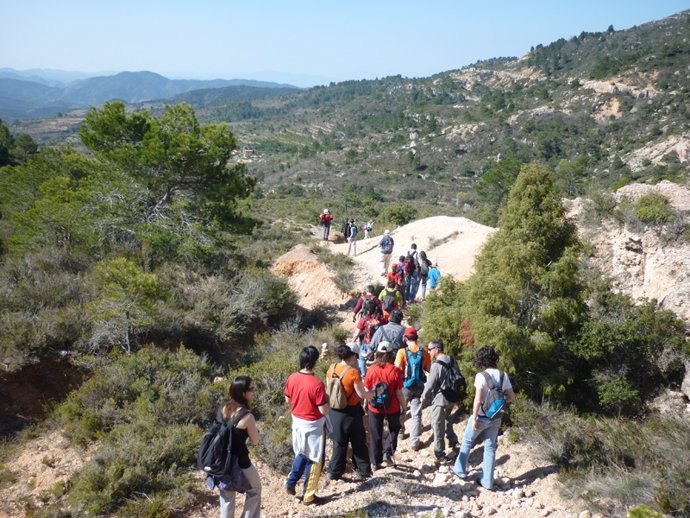 Visitants en el Parc Natural del Montsant (Tarragona)