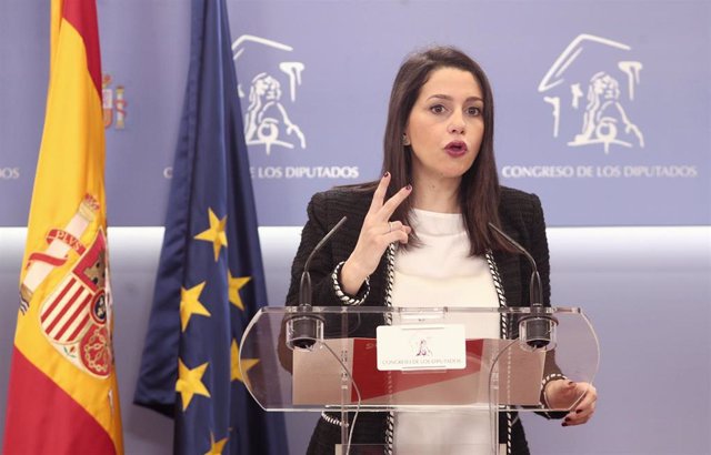 La presidenta de Ciudadanos y portavoz en el Congreso de los Diputados, Inés Arrimadas.