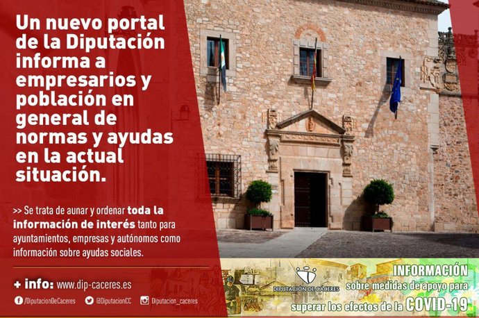[Grupoextremadura] Nota Nuevo Portal Diputación Empresarios Y Población