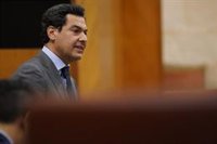 Moreno niega "grietas" en el Gobierno de PP-A y Cs pese a "opiniones diferentes": "Nos une la defensa de Andalucía"