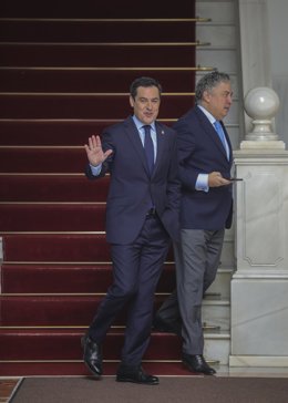 El presidente de la Junta de Andalucía, Juanma Moreno