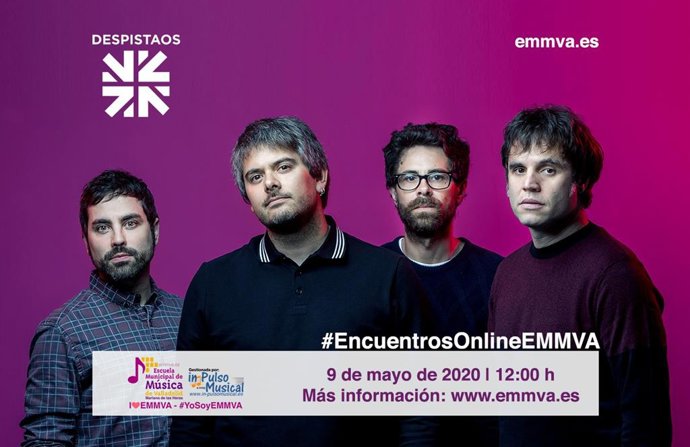 Imagen promocional del encuentro 'online' con el grupo Despistaos.