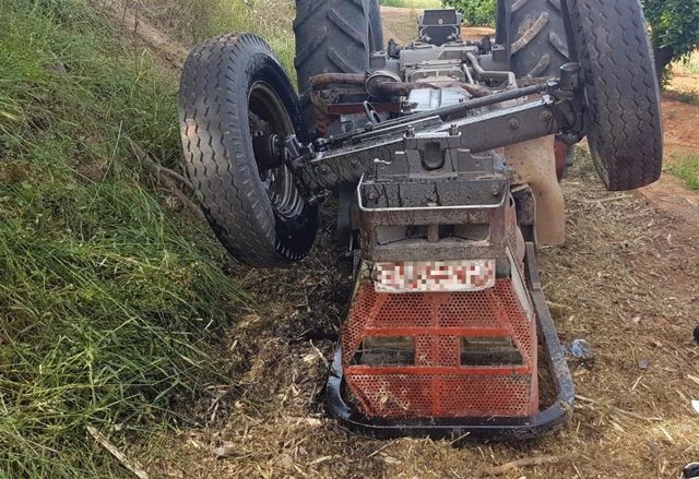 Tractor accidentado