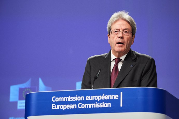 El comisiario europeo de Economía, Paolo Gentiloni
