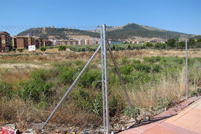 Parcela destinada al futuro Conservatorio Superior de Música de Jaén en una imagen de archivo.