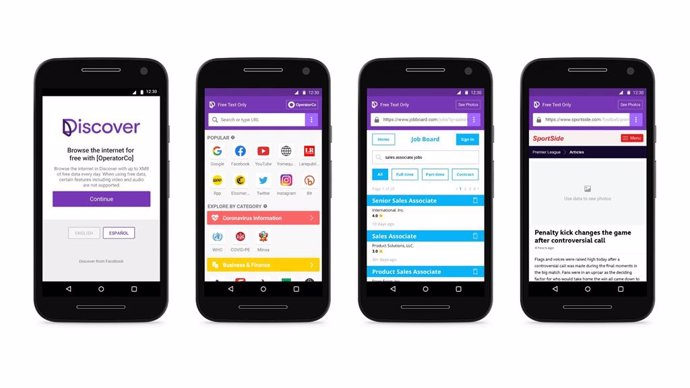 Facebook lanza Discover, una app que permite navegar por webs desde el móvil sin
