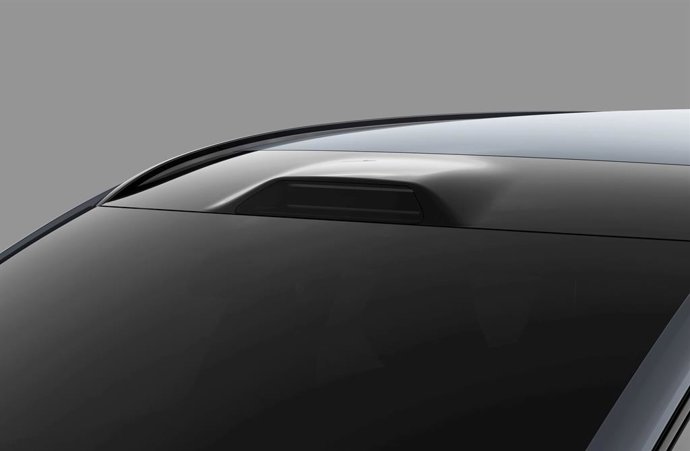 Imagen de la tecnología LiDAR instalada en un vehículo.